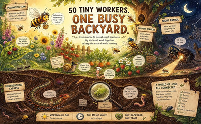The Secret Jobs of Backyard Creatures